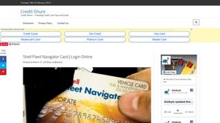 Shell Fleet Navigator Card | Login Online - Credit Shure