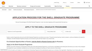 Application process for the Shell Graduate Programme | Shell Global