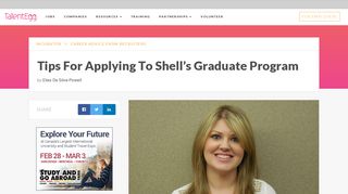 Tips For Applying To Shell's Graduate Program | TalentEgg Career ...