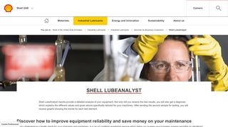 Shell LubeAnalyst | Shell UAE