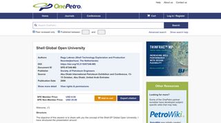 Shell Global Open University - OnePetro