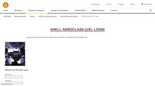 Shell AeroClass (US): Login | Shell Global