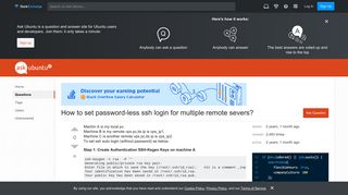 How to set password-less ssh login for multiple remote severs ...