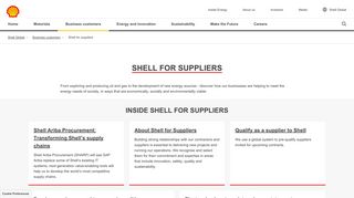 Shell for suppliers | Shell Global