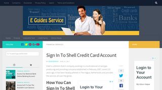 www.shell.accountonline.com - Sign In To Shell Credit Card Account