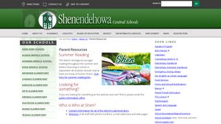 Parent Resources | Shenendehowa Central Schools