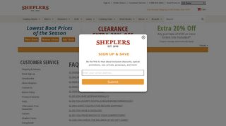 FAQS - Sheplers