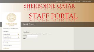 Staff Portal - Home: Sherborne Qatar | The School of Choice for a ...