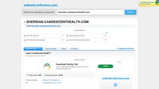 sheridan.candescenthealth.com at WI. Login | Candescent Health™