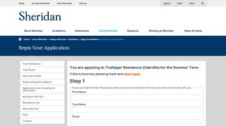 Trafalgar Campus Residence | Apply to Residence | Life at Sheridan ...
