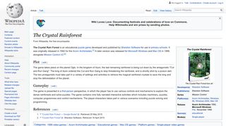 The Crystal Rainforest - Wikipedia
