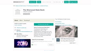 The Sherwood State Bank - 3 Locations, Hours, Phone Numbers …