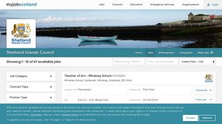 Shetland Islands Council jobs | myjobscotland