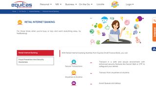 Online Banking | Retail Internet Banking | Equitas India