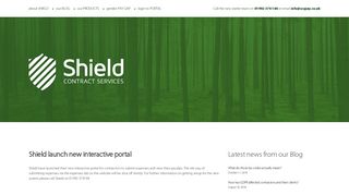 New interactive portal | Shield Contract Services
