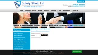 Safety Shield Customer Login Area - Safety Shield Ltd
