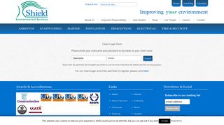 Client Login | Shield Environmental Services