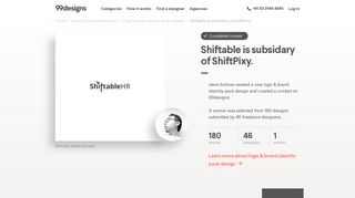 Shiftable is subsidary of ShiftPixy. | Logo & brand identity pack contest