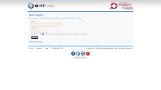 User Login - Shift Admin