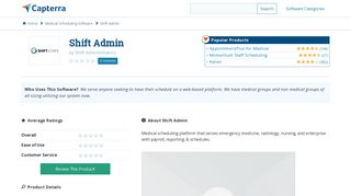 Shift Admin Reviews and Pricing - 2019 - Capterra