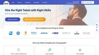 Recruitment Solutions & Employer Login Services @ Shine.com