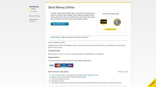 Send Money Online | Money Transfer Online | Western Union