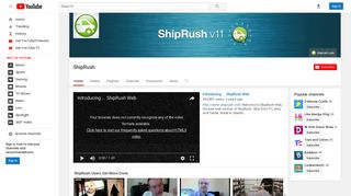 ShipRush - YouTube