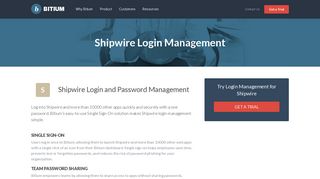 Shipwire Login Management - Team Password Manager - Bitium