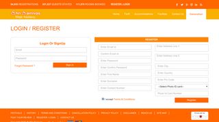 Login / Register With Us For Online Accommodatin in Shridi