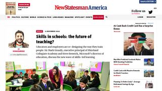 Skills in schools: the future of teaching? - New Statesman