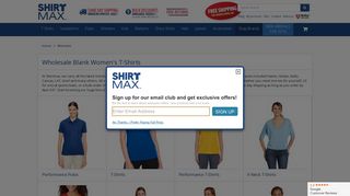Women's T-Shirts - Wholesale Blank Shirts & More - Shirtmax