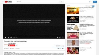 The mark of a true ShivYog sadhak - YouTube