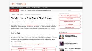 Shockrooms - Free Guest Chat Rooms - Free Chat Sites