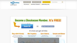 Free Online Game Community - Create a Shockwave.com Account