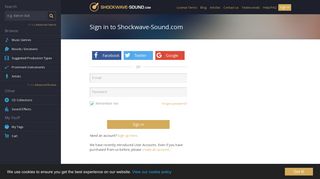 Login - Shockwave-Sound.com