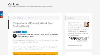 Shogun Method Review (Is Derek Rake The Real Deal?) - Calpont