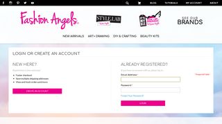 Login or Create an Account - Fashion Angels