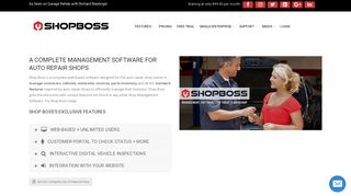 Shop Boss Free Trial - Shop Boss
