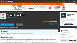 Shop Boss Pro Reviews and Pricing 2019 - SourceForge