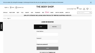 Login | Canada Site - The Body Shop
