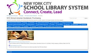Purchasing - at NYC DOE Office of Library Services - LibGuides