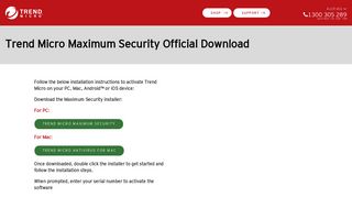 Trend Micro Maximum Security Official Download