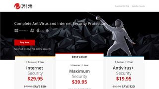 Internet Security and Antivirus from Trend Micro