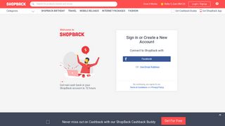 Sign up for an account or sign-in - ShopBack