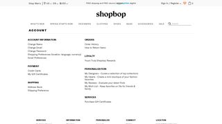 Account - Shopbop