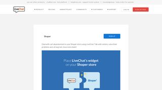 Shoper | LiveChat works with Shoper