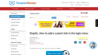 Shopify. How to add a custom link in the login menu - Template ...
