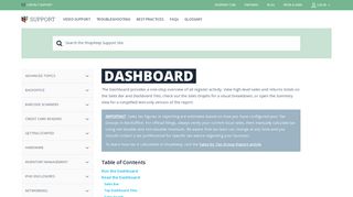 Dashboard | ShopKeep Support