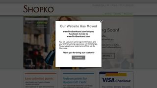Shopko Visa Credit Card, First Bankcard, a division of First National ...