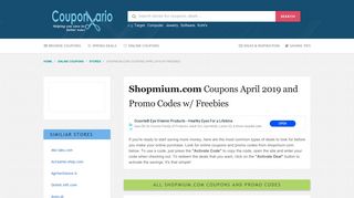 Shopmium.com Promo Codes February 2019 and Coupons w/ Freebies